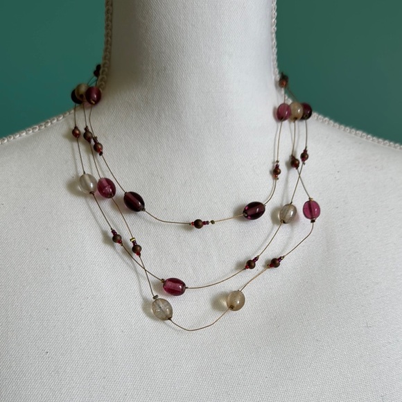 Jewelry - Elegant Multi-Strand Beaded Necklace